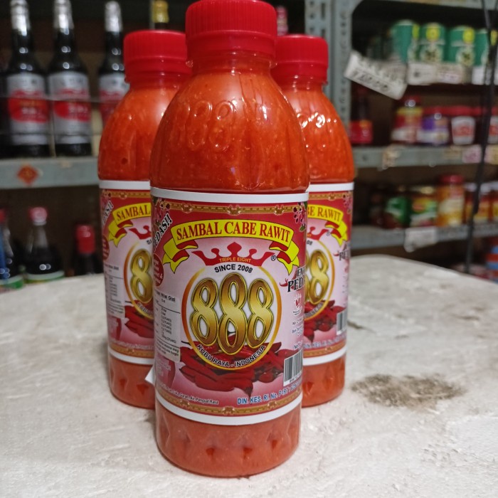 

sambal cabe rawit XTRA PEDAS cap 888 350ml