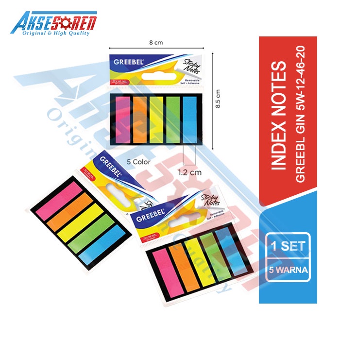 

Aksesoren Pembatas Kertas Greebel / Index Notes / Stiky Note / Penanda Halaman Buku Bacaan / Memo Tempel