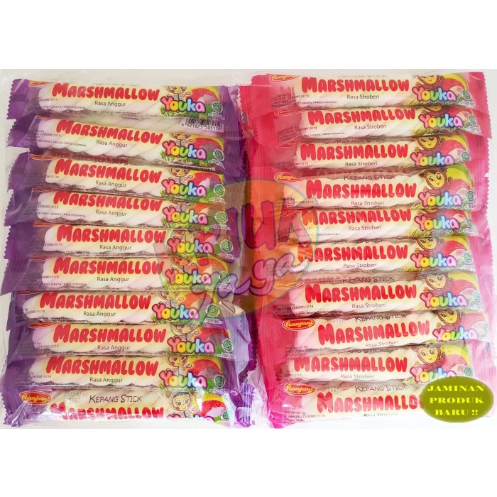

FLASH SALE - PROMO SPESIAL Permen Lunak Marshmallow KEPANG STICK Youka isi 20 pcs