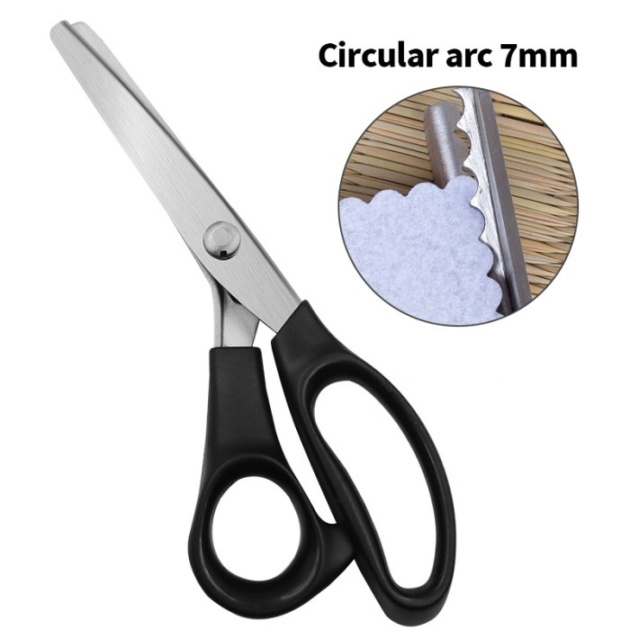 

Gunting Kain Zigzag Zig Zag 7mm Gunting Gerigi Gunting Gelombang - 7mm