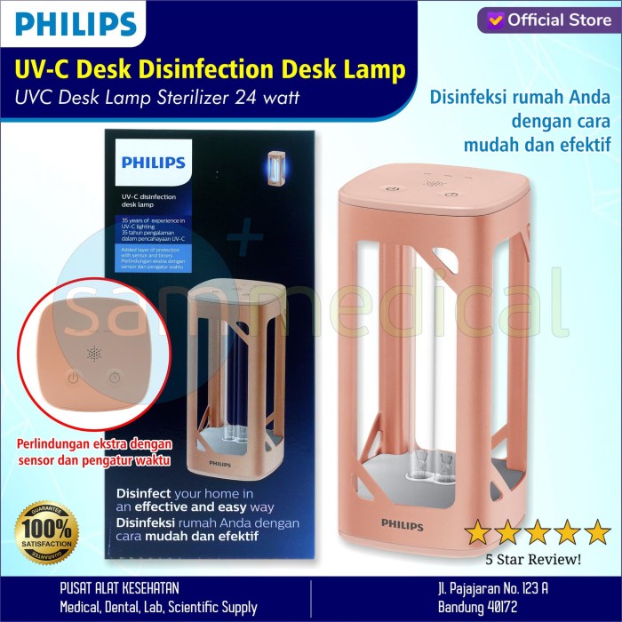 Philips UVC Desk Lamp Sterilizer - UVC Disinfectant Desk Lamp 24 watt