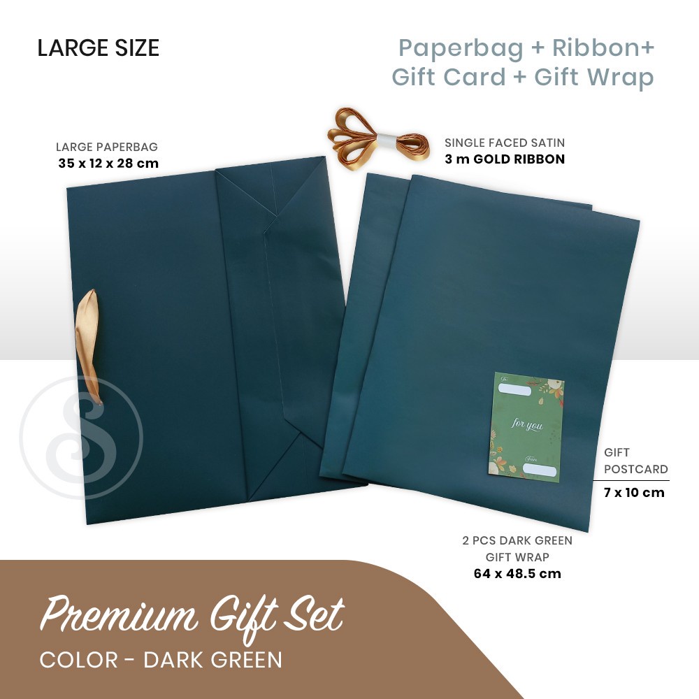 

Gift Set Paper Bag BESAR + Kertas Kado + Pita + Kartu Ucapan (HT)