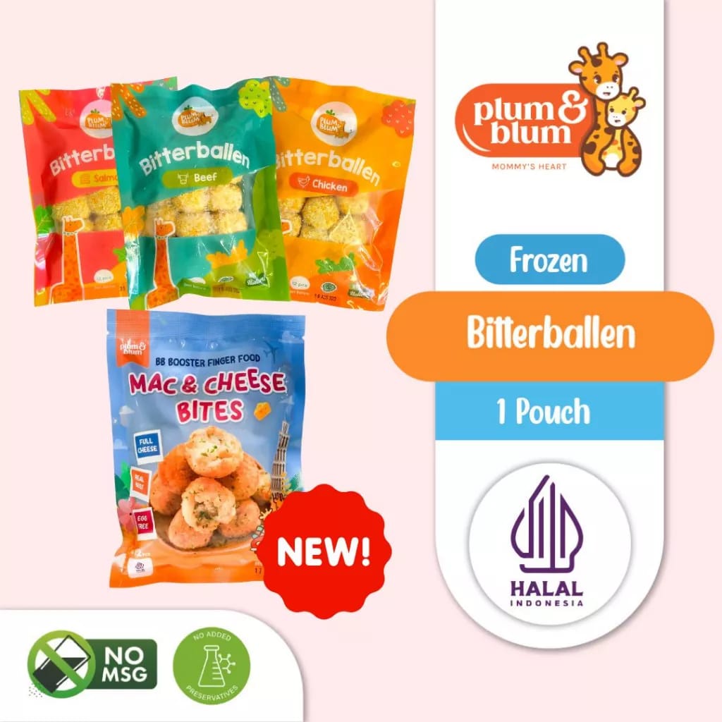 

Plum & Blum Bitterballen Cheese Beef Chicken Salmon BB Booster No MSG