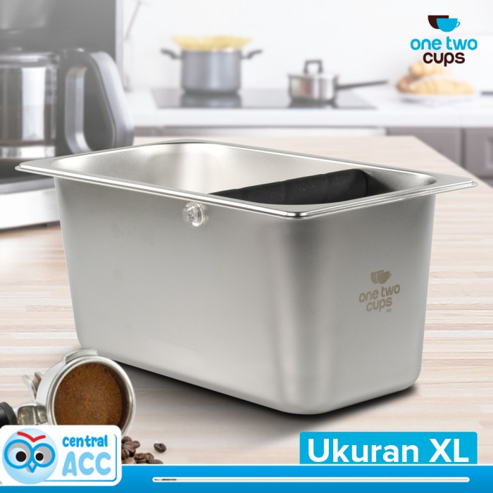

One Two Cups Wadah Ampas Kopi Espresso Knock Box Container XL