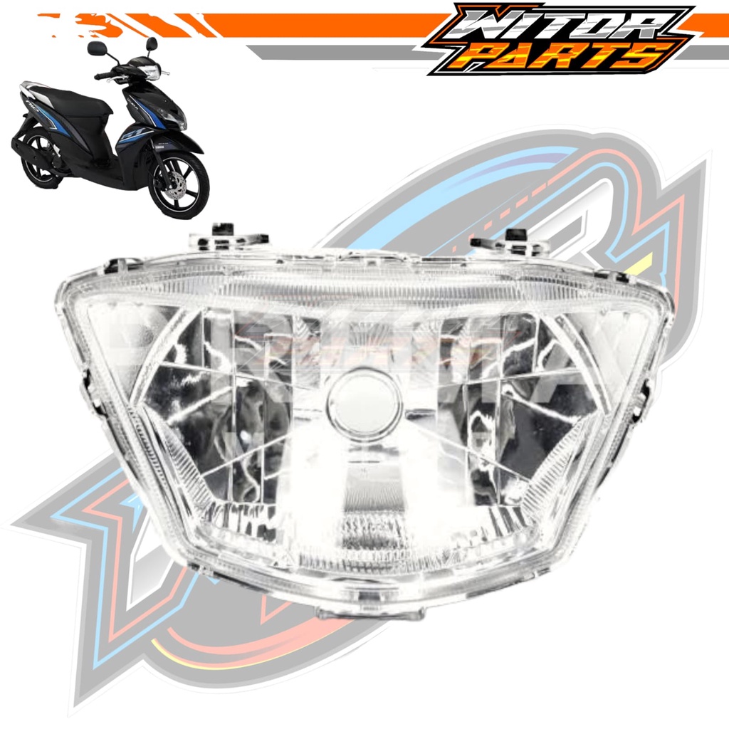Reflektor Lampu Depan Mio GT / Reflektor Rumah Lampu Depan Mio GT / Mika Kaca Lampu Depan Set Reflek