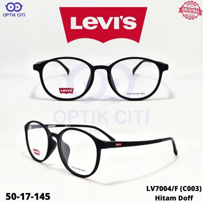 Frame Kacamata Wanita Pria bulat original Levis LV 7004 / F ringan