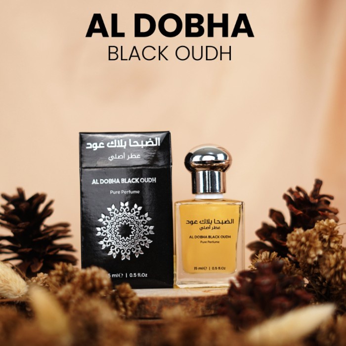 Parfum Al Dobha Aroma BLACK OUDH 15ML Pure Parfum BPOM Original