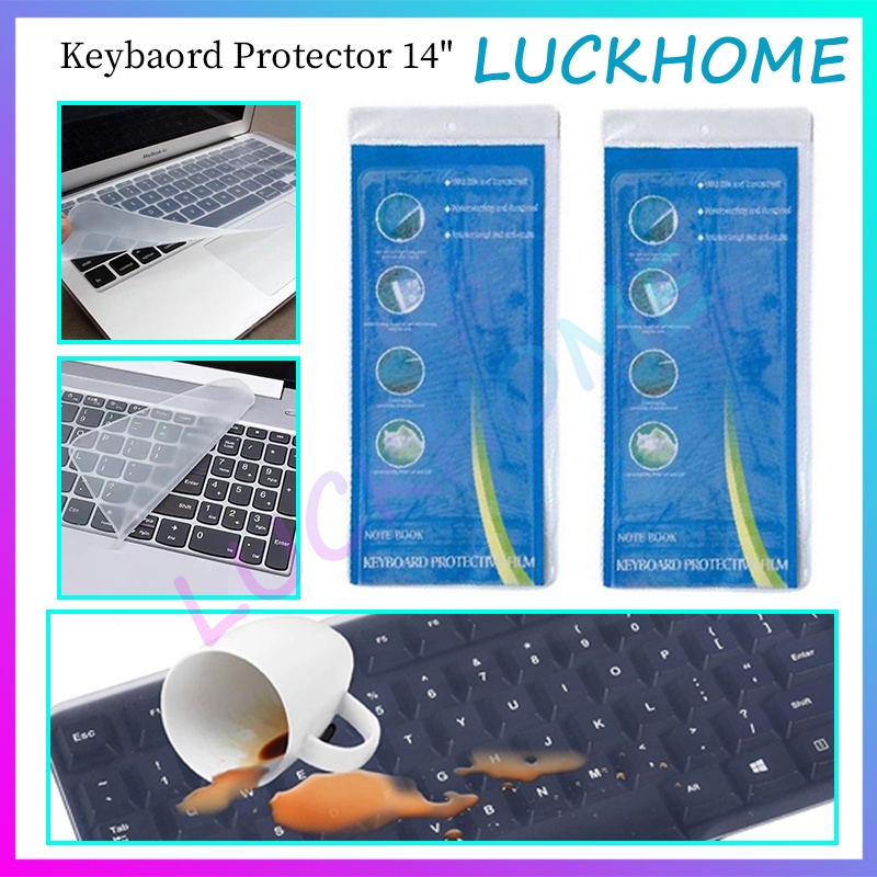 Pelindung Keyboard Notebook 14inch Keyboard Protector Cover Universal For Laptop Keyboard Protective Film 14 Inch Transparant