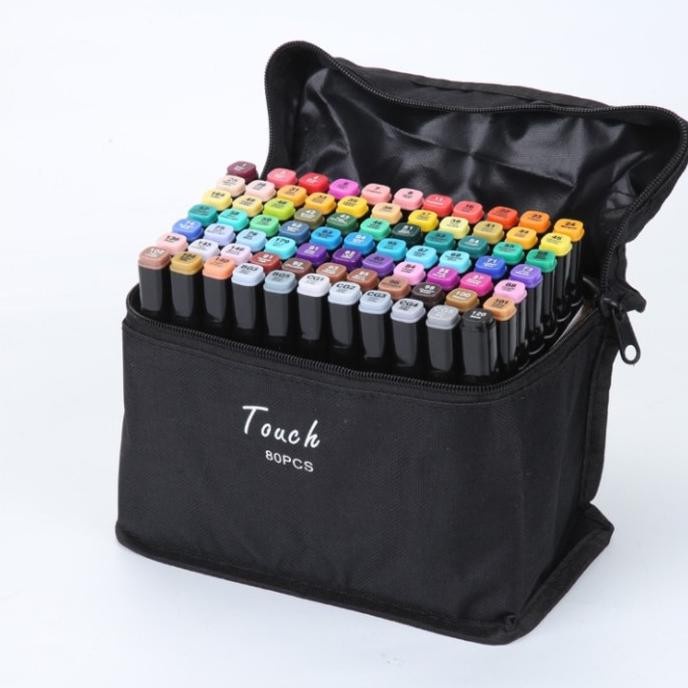 

Andma NEW TOUCH ALCOHOL BASED DUAL TIP MARKER 80 COLOR - SPIDOL UJUNG GANDA