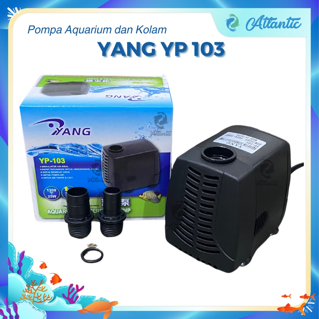 YANG YP 103 Mesin Pompa Air Celup Aquarium Kolam Hidroponik Akuarium Water Pump