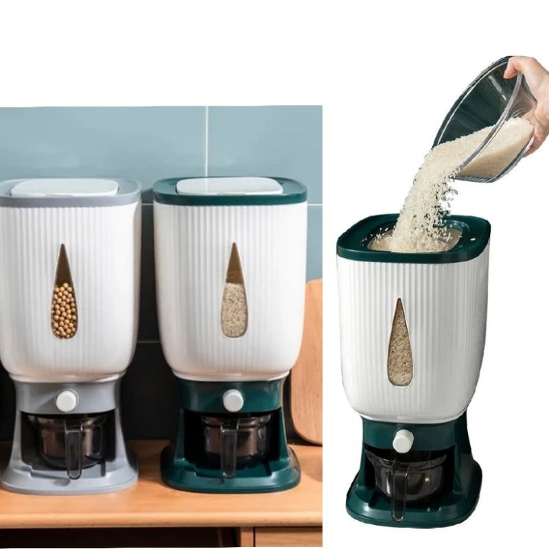 dispenser beras / rice box tempat penyimpanan  beras
