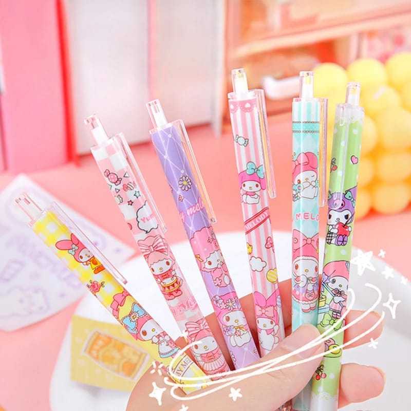 

★ODS★ 1Pcs Pulpen Gel Mekanik Motif Cartoon Lucu
