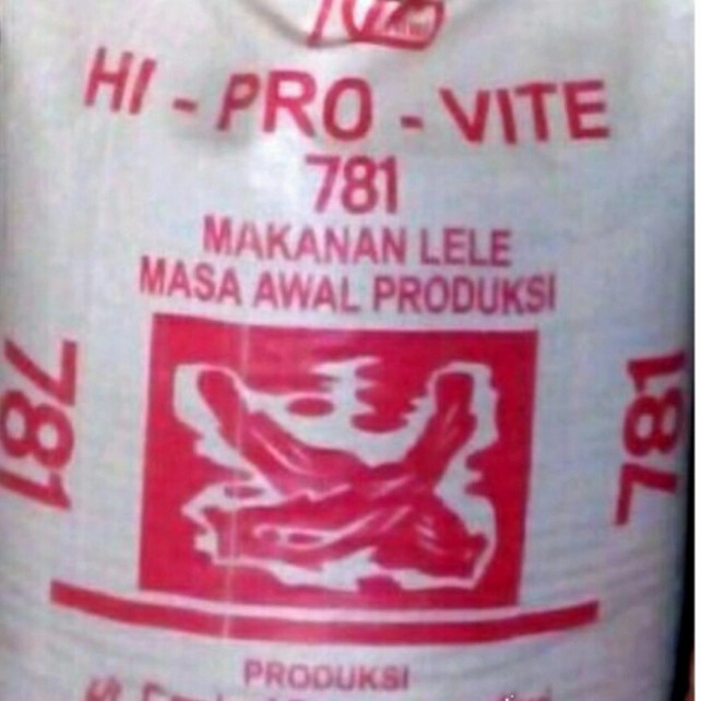 Pakan ikan lele nila gurame pelet 781 polos 10kg - 5kg