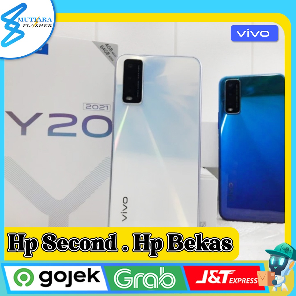 Vivo Y20 | Y20 2021 Ram 3/64GB | Ram 4/64GB Second Original