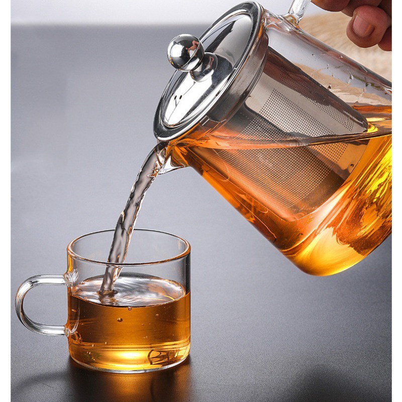 Teko Kaca Tahan Panas Bening Murah Teko Teh Saringan Teh Teko Kaca Tahan Api Teko Picher Teh Teapot
