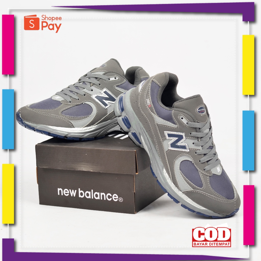 2.2 BIG SALE / Sepatu Sneakers Pria Running Olahraga New Balance 2002R NB Terlaris Made In Vietnam 1