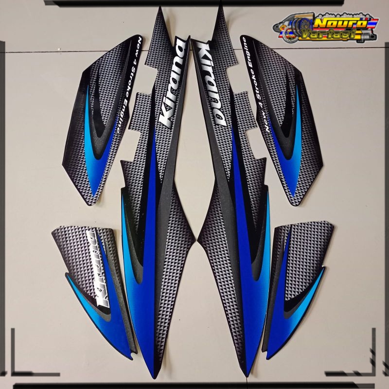 COD Striping Honda Kirana 125 2001 2002 stiker  hitam lis biru  LIGHT888