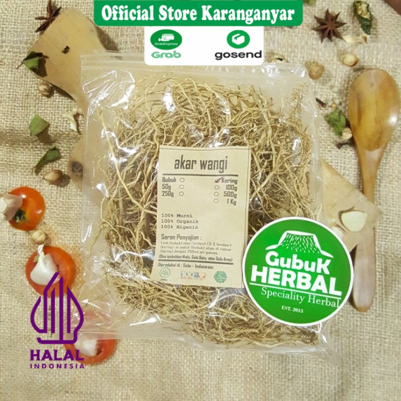 

AKAR WANGI KERING 50gr / Vetiveria zizanioide / MURNI / JSR / REMPAH