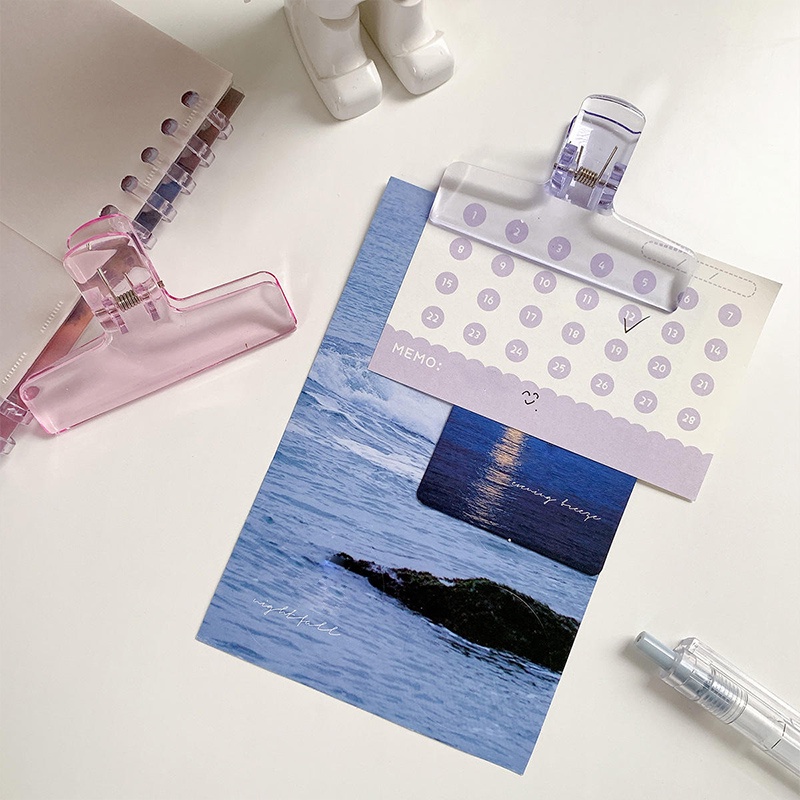 

COD✨Koleksi tagihan folder tangan akrilik koleksi folder sederhana folder transparan