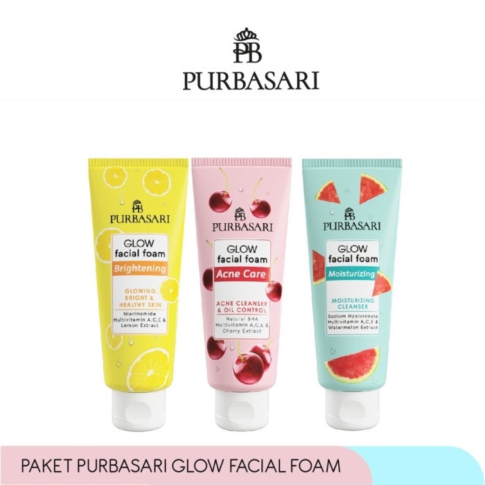 ❤ MEMEY ❤ PURBASARI Glow Facial Foam 100g