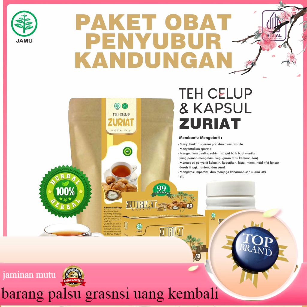 Kapsul Zuriat 99 | Dzuriat | Teh Zuriat | Zuriyat Herbal Penyubur (Promil) Pria dan Wanita Original