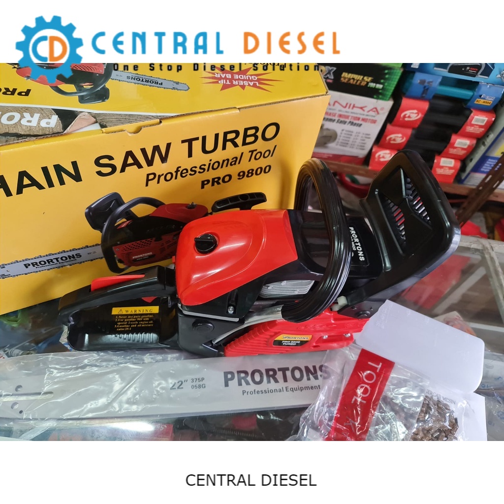 GERGAJI KAYU/ CHAINSAW/ SINSO PRORTONS PRO 9800 EVO