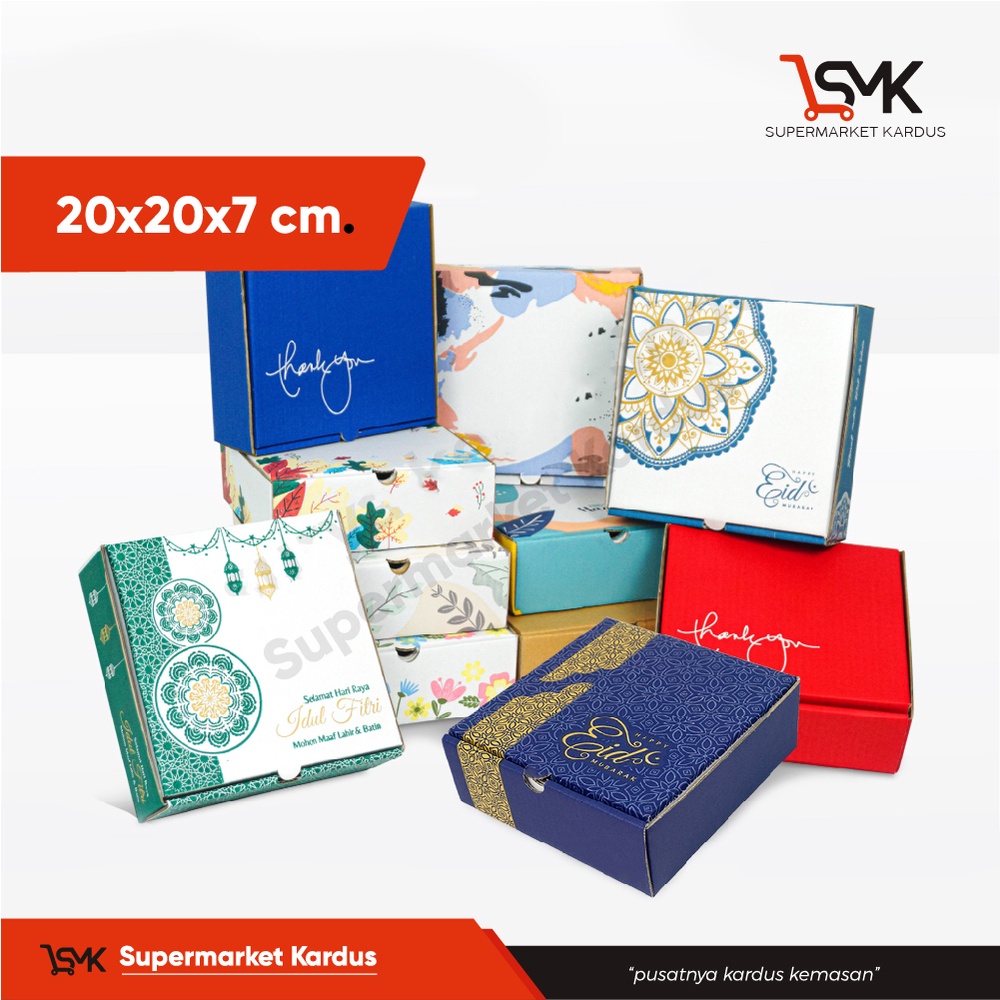 

Box 20x20x7 Kardus/polos/Hampers/hoodie/mukena/ultah/ulang tahun/happybirthday/it's boy/it's girl/baby/bayi/tinggi7