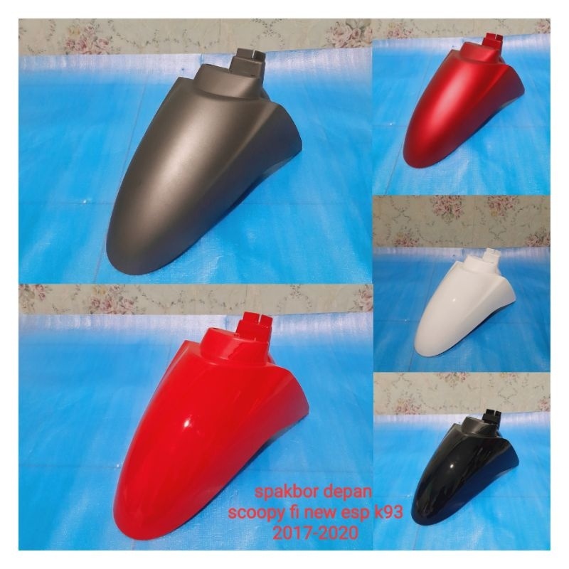 spakbor depan scoopy esp new k93 ring 12 2017 2018 2019 2020 brown matte grey doff merah doff putih 