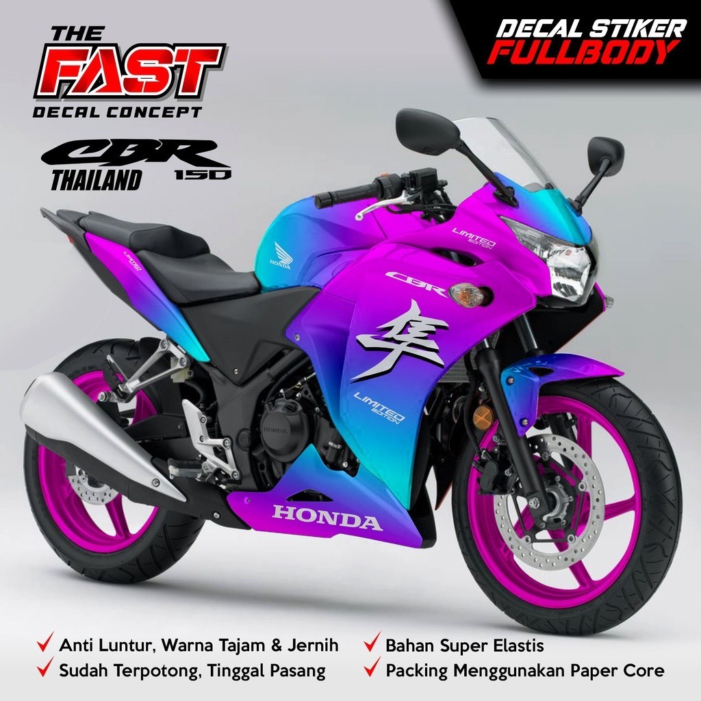 TERBARU Sticker Decal FULL BODY CBR CBU Thailand Bunglon variasi Decal CBR Thailand FUllbody