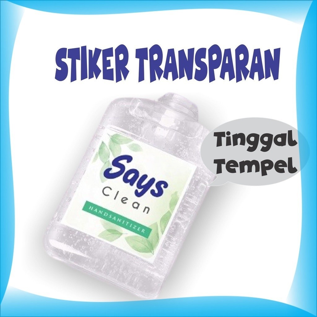 

Cetak STIKER PRODUK BAHAN TRANSPARANT Label+Jaya