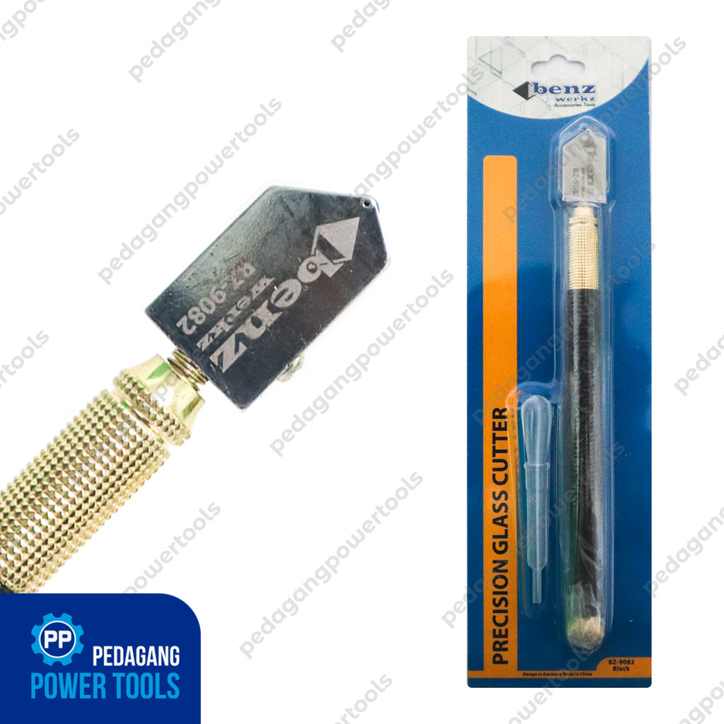 

BENZ BZ-9082 Pisau Potong Kaca Minyak Hitam Kater Alat Pemotong Manual Oil Glass Cutter Black