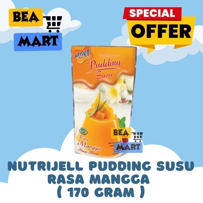 

Nutrijell Puding Susu Rasa Mangga 170gr | Nutrijel Mango Pudding Powder 170 gram