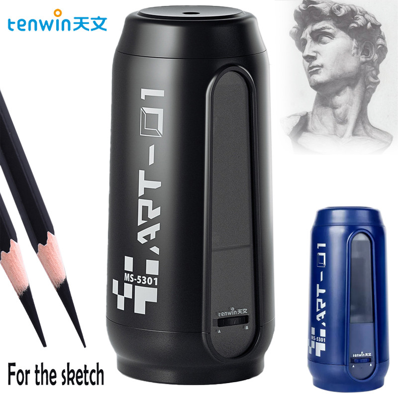 

Tenwin New automatic electric sketch pencil sharpener Adjustable high-capacity sharpener School Special pencil sharpener for ar