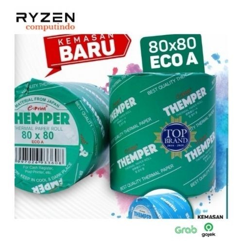 

THEMPER Kertas Thermal Struk Kasir 80x80 ECO A Hitam EPRINT Paper