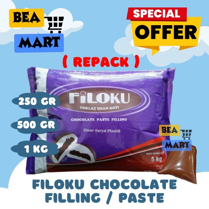 

Filoku Coklat Filling 250gr 500gr 1kg | Pasta Cokelat Isian Roti 250 5