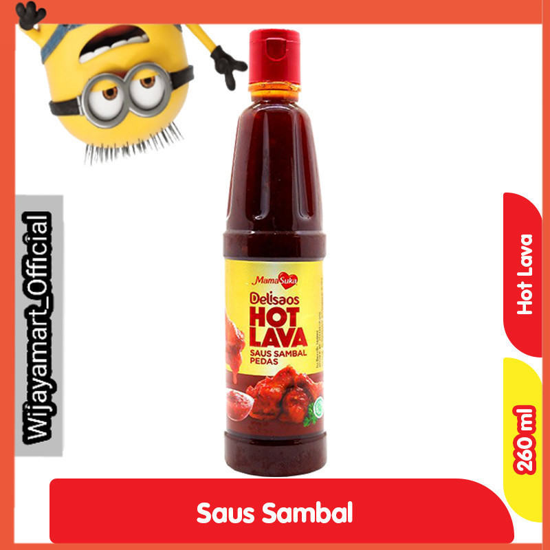 

MamaSuka Delisaos Saus Sambal Pedas Hot Lava Botol 260 ml