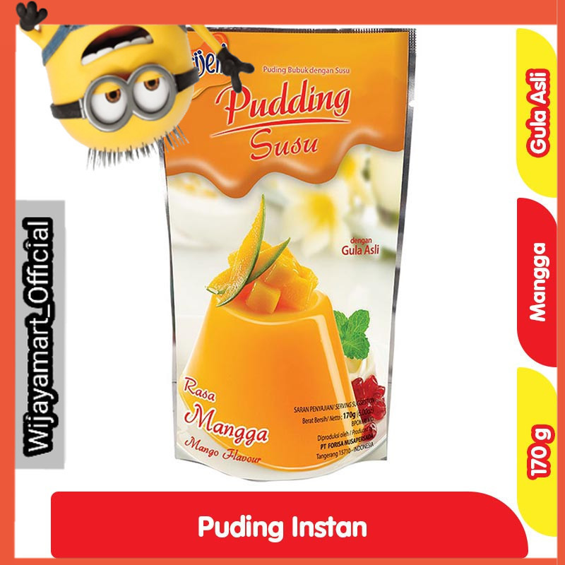 

Nutrijell Puding Instan Susu Rasa Mangga Pouch 170 g