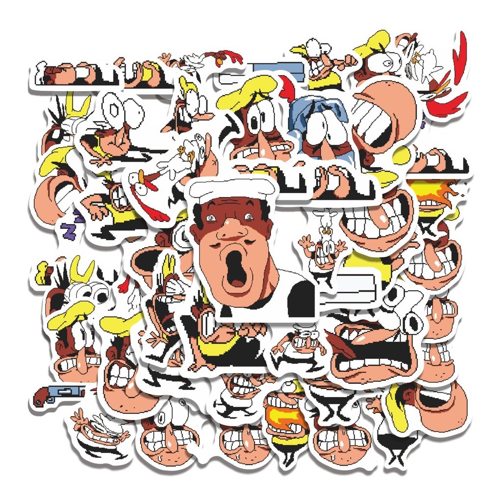 

COD 50 Pcs Stiker PIZZA T PEPI V77 Lucu Anti Air Untuk Dekorasi Notebook Sepeda Skateboard Handphone DIY
