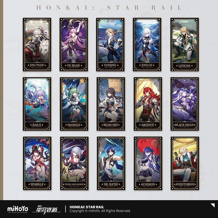 Random Honkai Star Rail 1st Anniversary Collection Ticket Style Card B