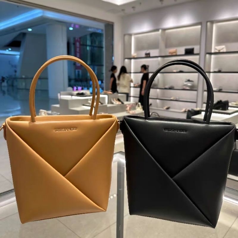 C Midori Geometric Elongated Tote Bag tas tote selempang wanita