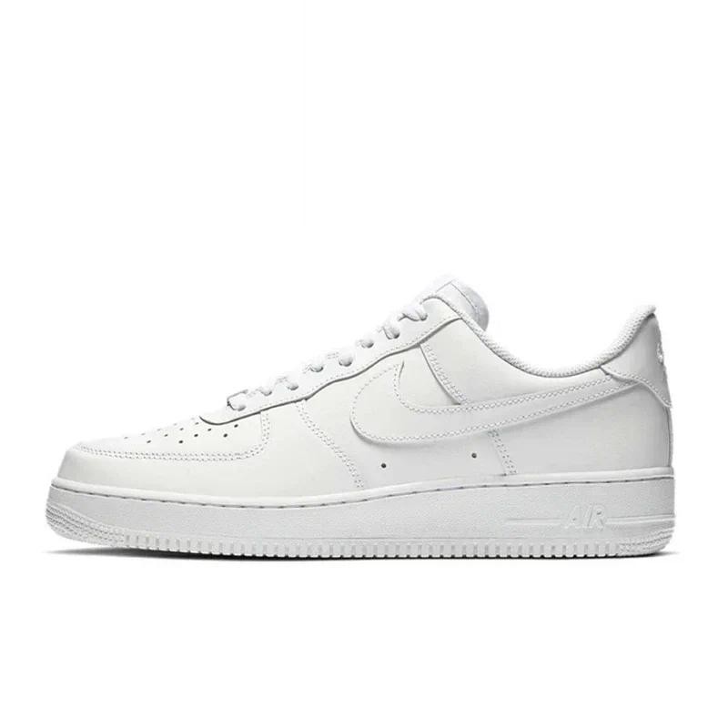 Originals Nike Air Force 1 Low '07 All White 315122-111/CW2288-111 Classic Low-Top Men's Skate Shoes