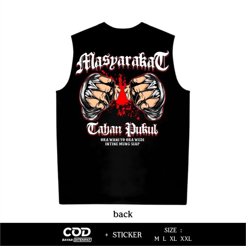 Kaos Singlet  Netral Masyarakat Tahan Pukul Ora Wani Yo Ora Wedi Terbaru Break Rules Store