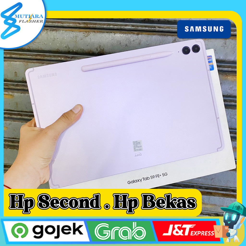 Samsung Tab S9 FE Plus 5G Ram 8 Rom 128GB Second Original