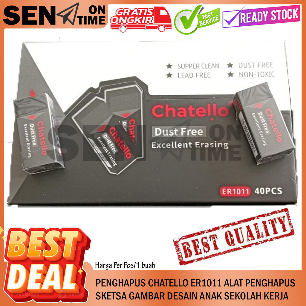 

Chatello ER1011 Eraser Penghilang Tulisan Salah Belajar Stip Menghapuskan Hapuskan Bekas Penghapus Goresan Sketsa Setip Tipeks Pensil Salah Menghilangkan Tulis Pencil Pengapus Tipe X Tipex Sekolah ATK Pengapos Hapus DSS Kecil