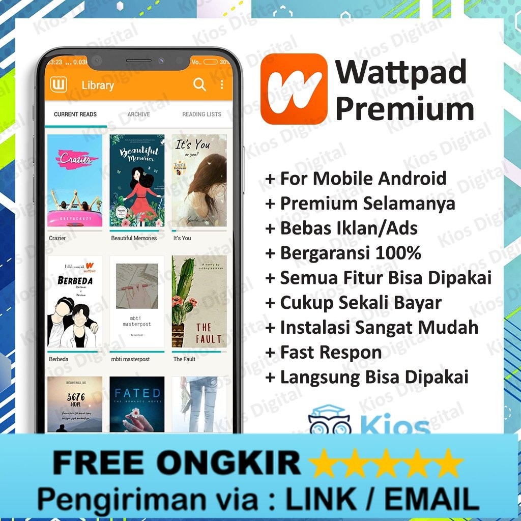 Wattpad Premium Baca Cerita Tanpa Iklan Android Lifetime