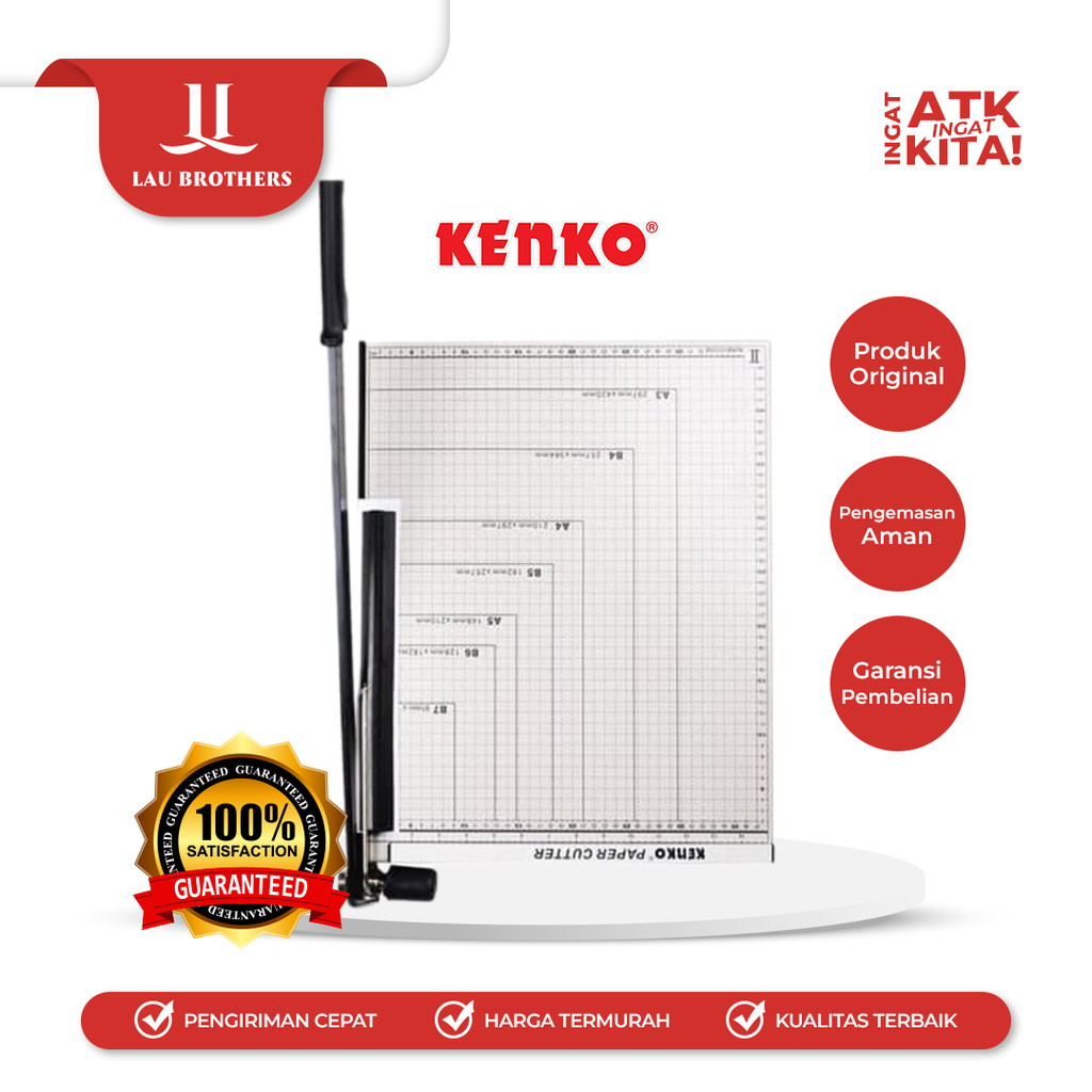 

KENKO PEMOTONG KERTAS/ PAPER TRIMMER A3 METAL (1PC)