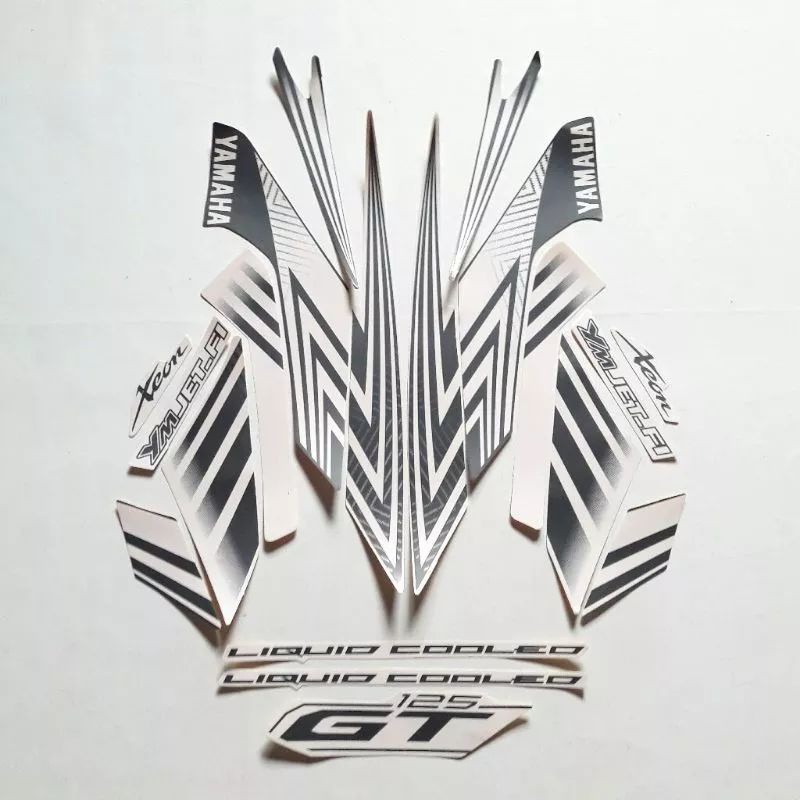 Stiker Striping Motor Xeon Gt 125 2014 PUTIH  Sticker Lis Body Standar COD