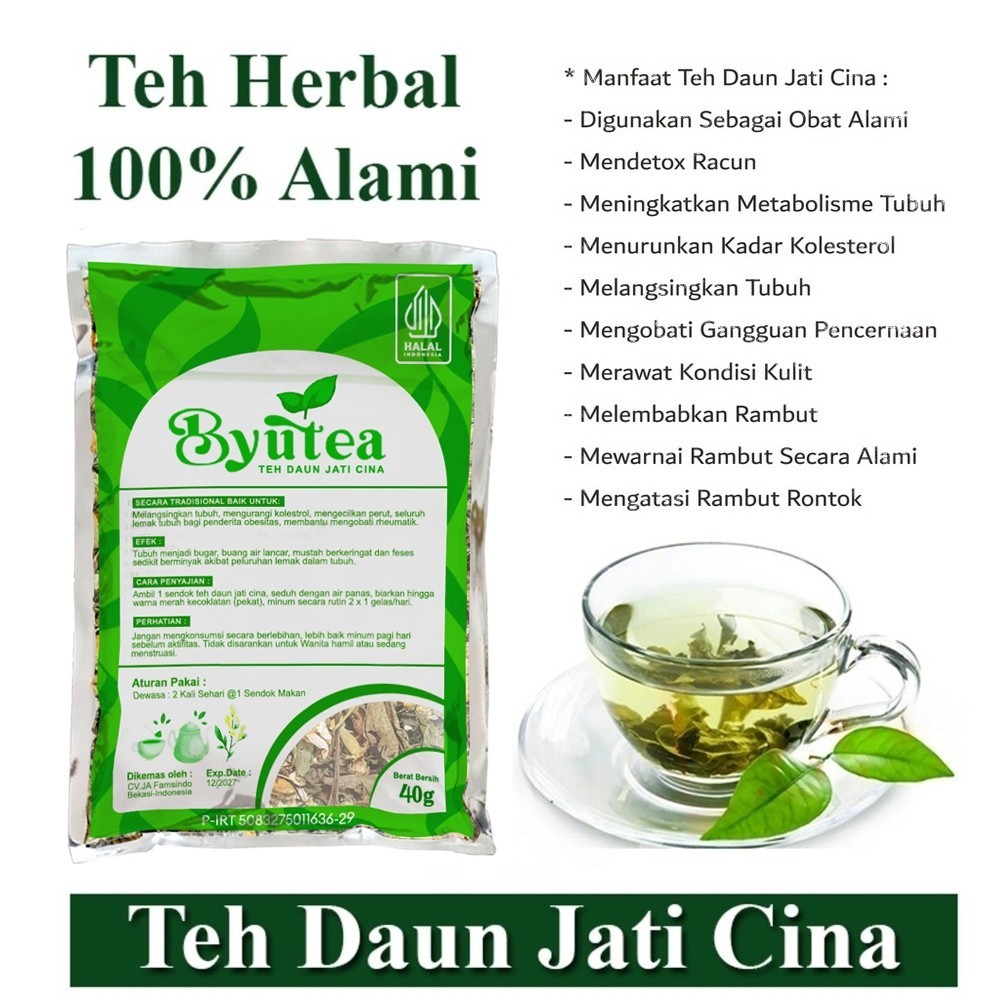 

VIRAL- BISA COD Teh Daun Jati Cina - Teh Hijau/ Teh Herbal - Teh Pelangsing - Ampuh Melangsingkan dgn Cepat