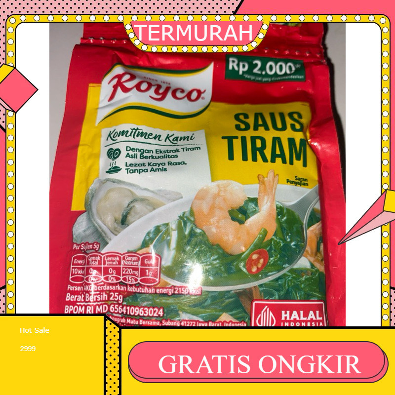 

Royco Saus Tiram Sachet 25g PROMO isi 5 sachet