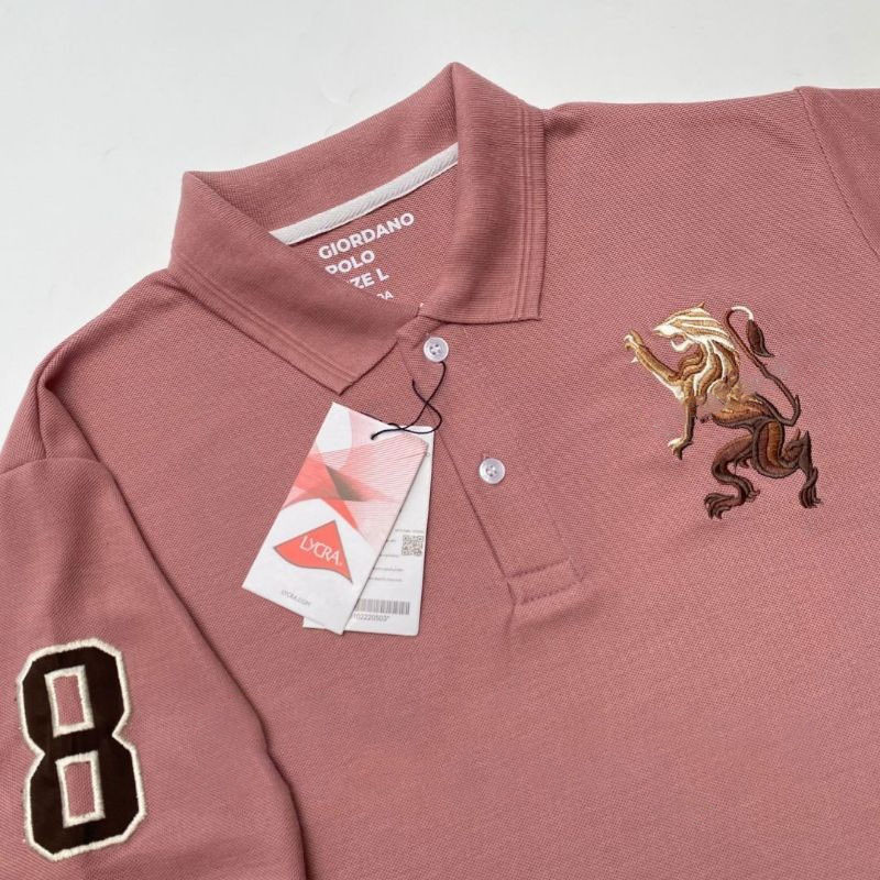 Kaos Polo Pria Jumbo M-4XL | Polo Shirt Polos Lengan Pendek Big Size | Warna Dusty Pink, Lilac, Mint